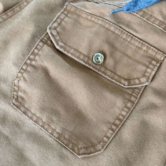 Dickies Jacket Mens Size Extra Large Tan Hooded Snap Button Workwear - Picture 4 of 9